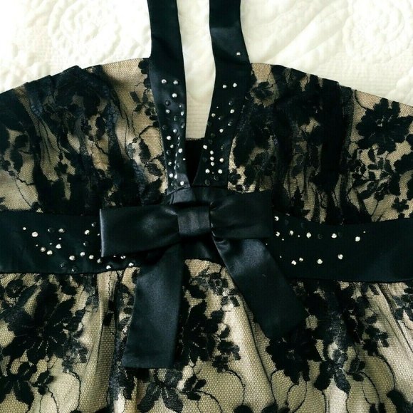 Lace dress RIVER ISLAND Floral Swarovski Sleeveles - Picture 5 of 6